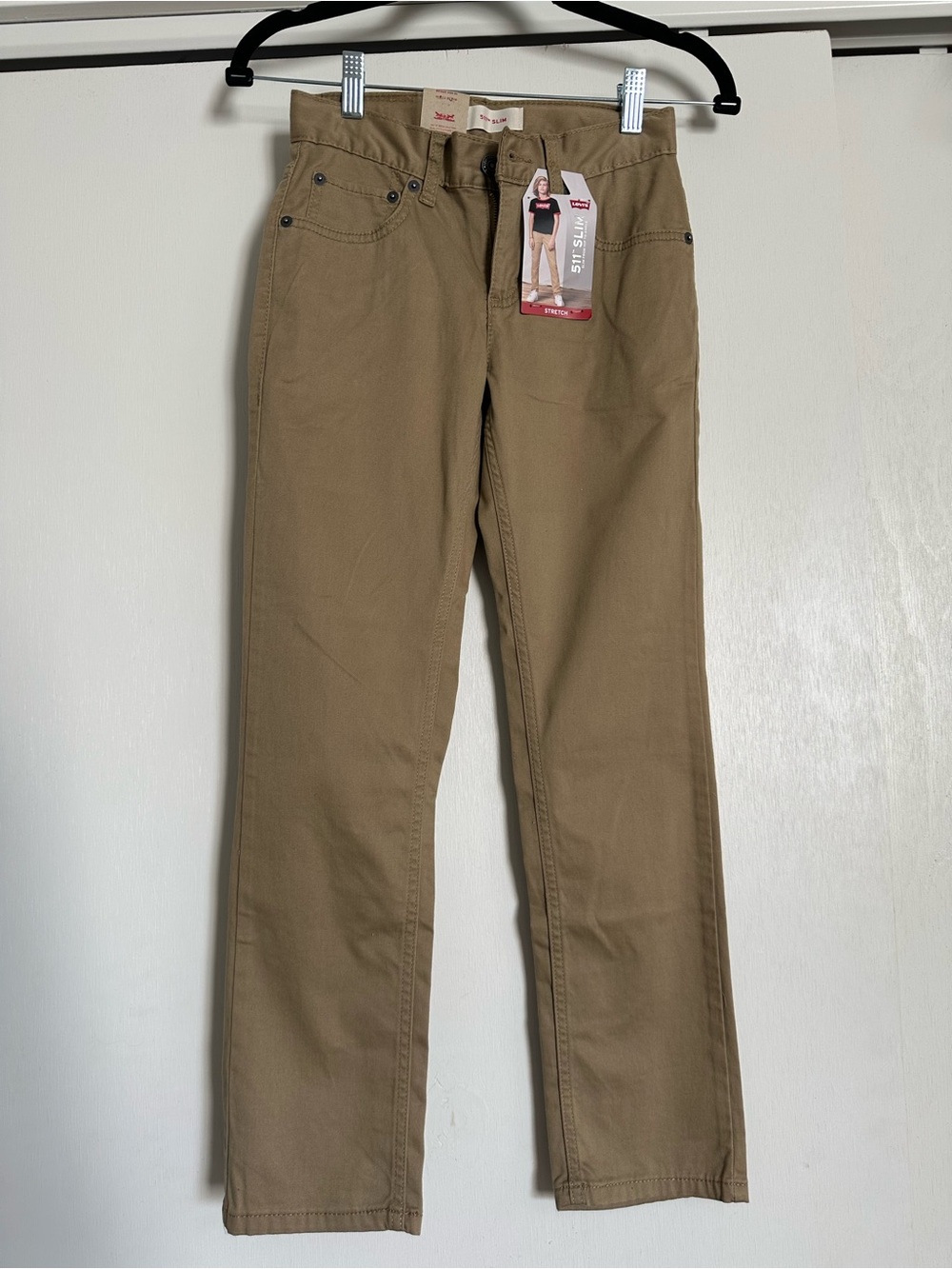 Levi's Kid’s Slim Straight Jeans - Khaki